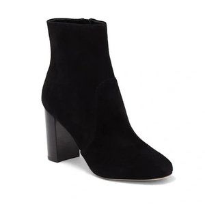 Vince Brannen Suede Ankle Booties in Black